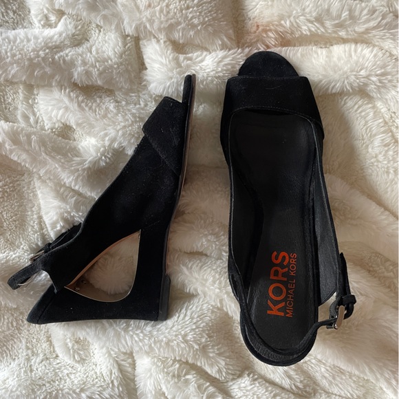 Michael Kors Velvet Heeled Sandals - Picture 1 of 1